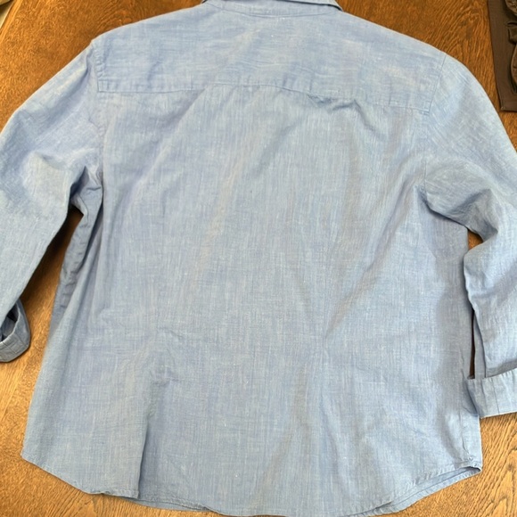 Willie Smith turned up cuff, collar-button front, tapered shirt, L. 100% cotton. - Picture 4 of 4